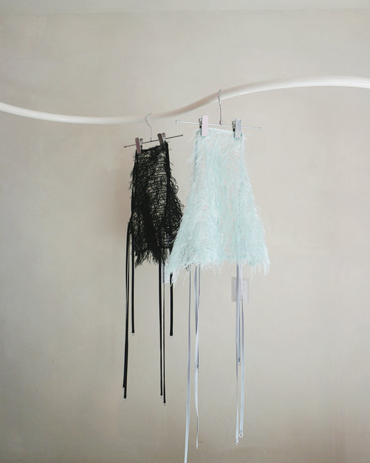 Feather halter neck