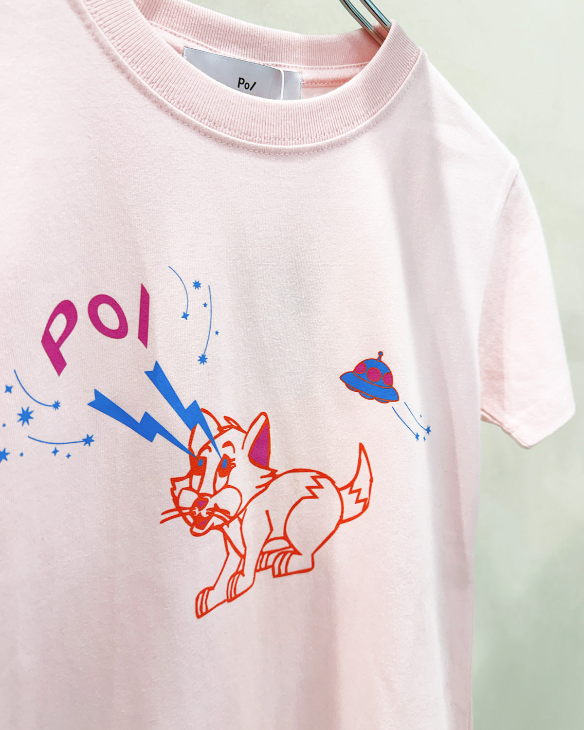 Print tee S/S cat UFO(kids 120 size)