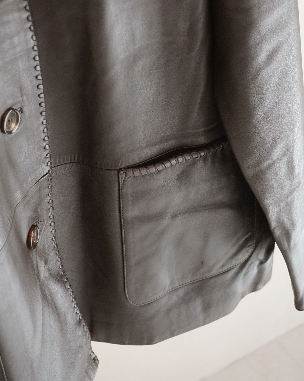 ブラウンレザージャケット