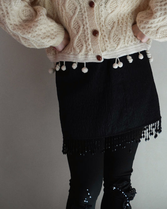 cardigan with pompom(remake knit)