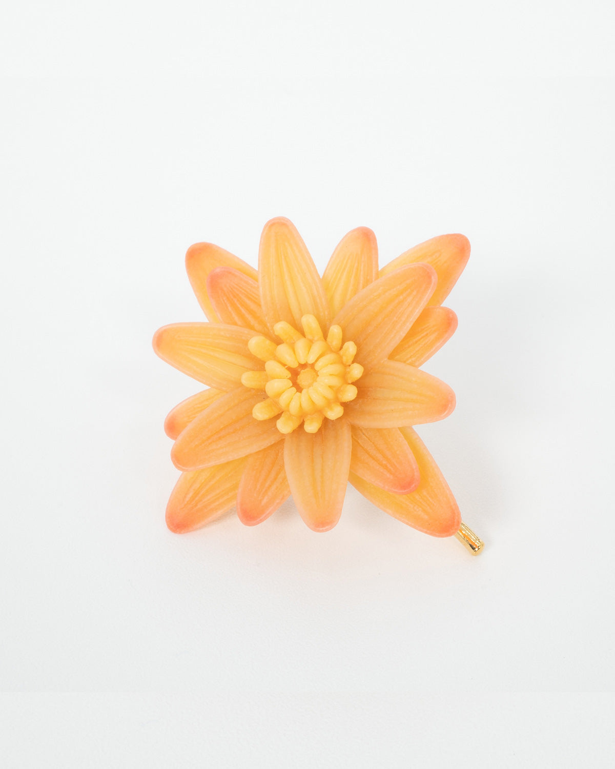 Water lily hair cuff orange