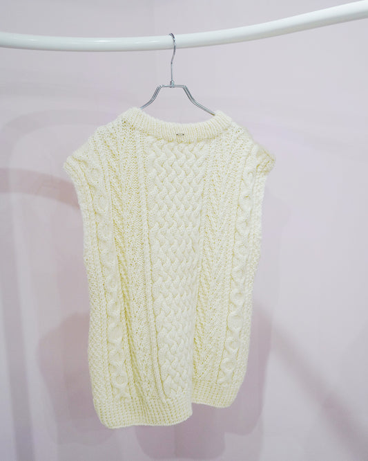 flow slit vest(remake knit)