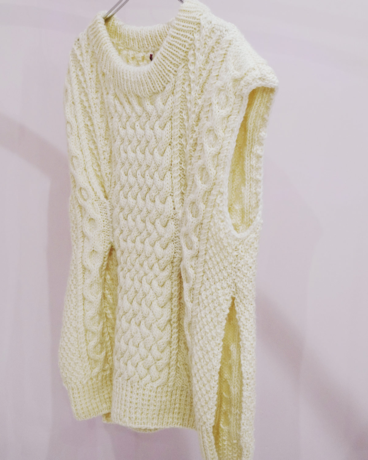 flow slit vest(remake knit)