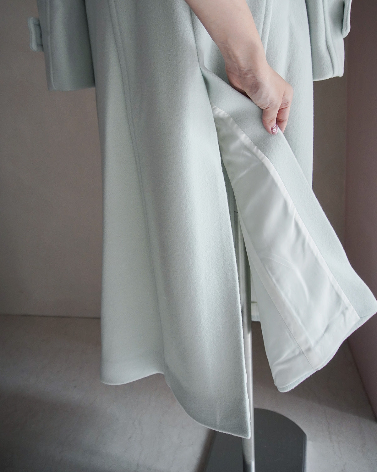 Wool Puff Sleeve Coat