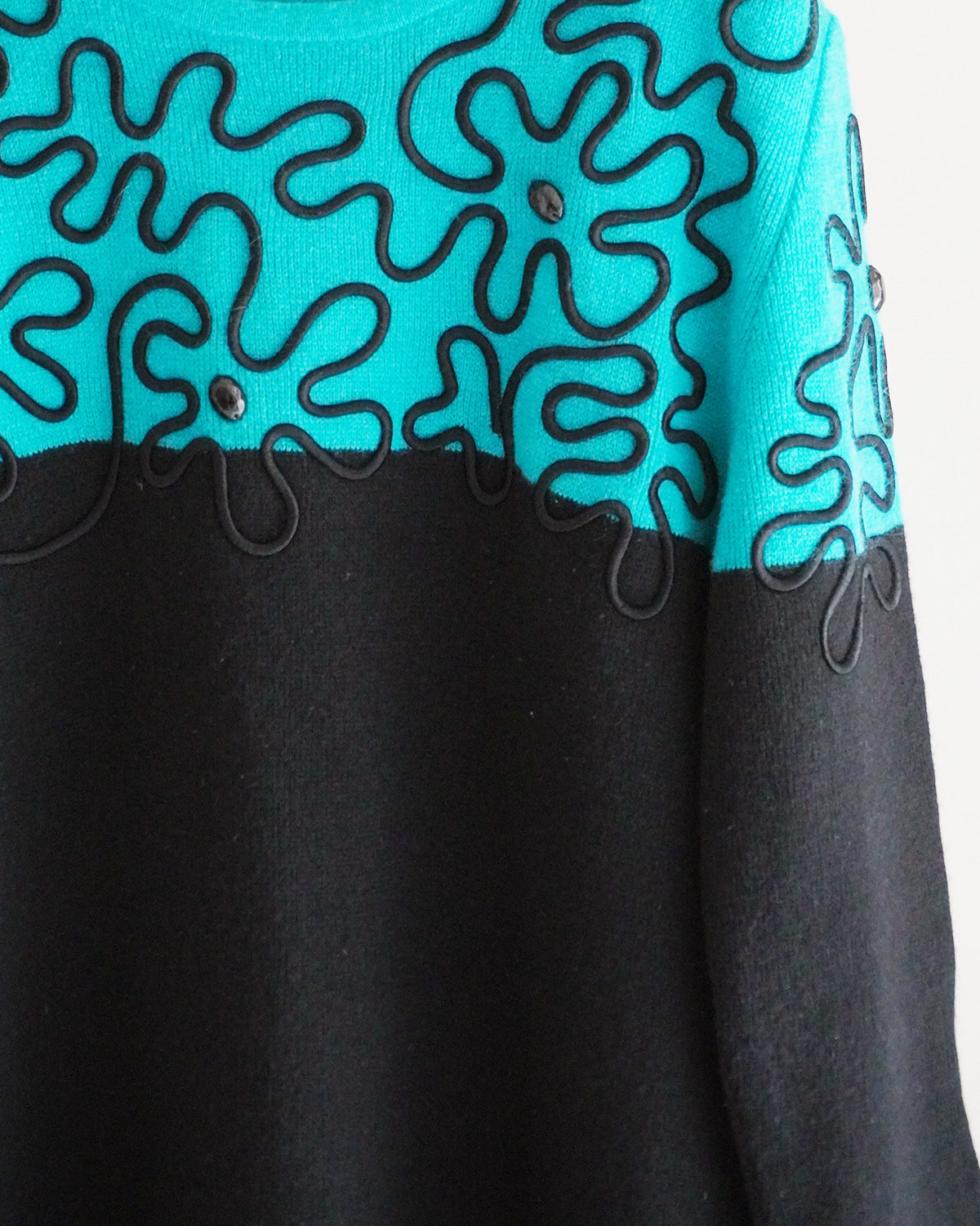 コード刺繍ニットワンピース【used】