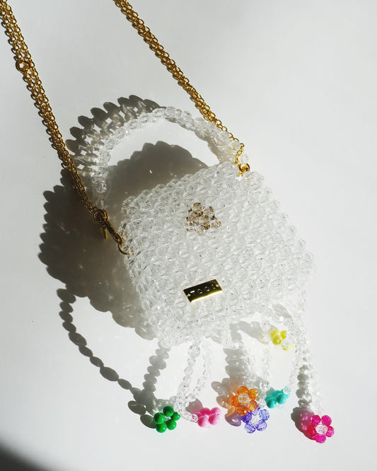 3way chain bag Mini flower clear