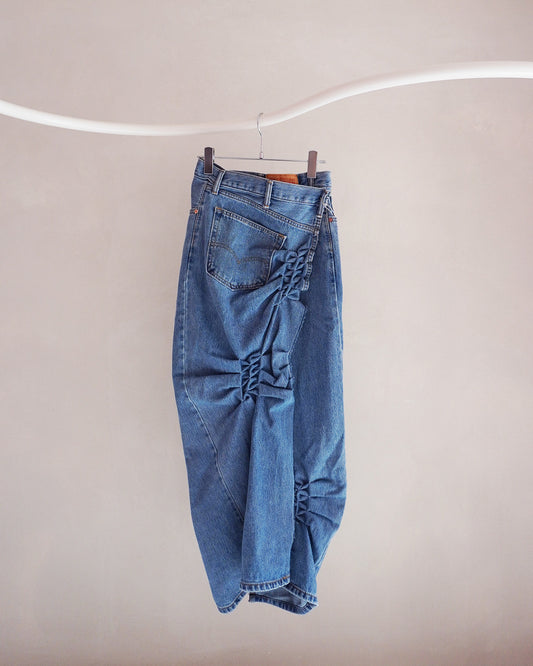 Remake denim skirt【M】