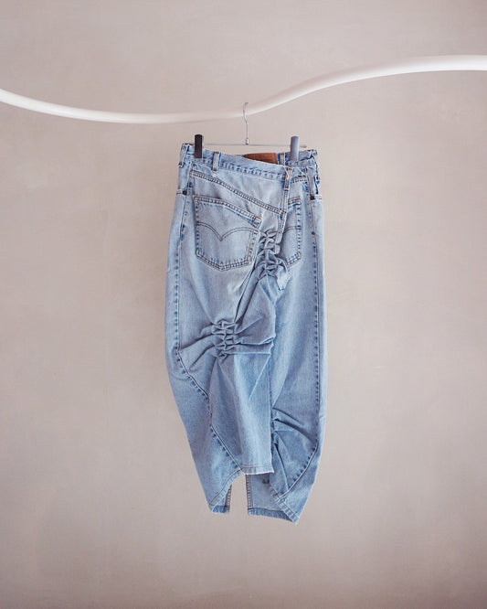 Remake denim skirt【S】