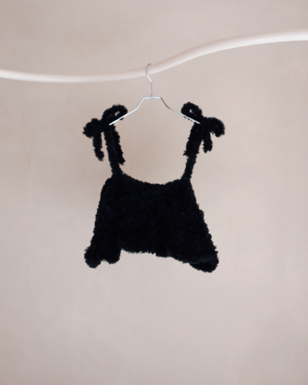 Eco fur knit camisole
