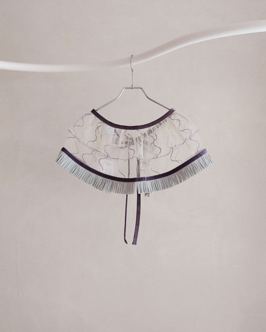 Tulle collar skirt purple