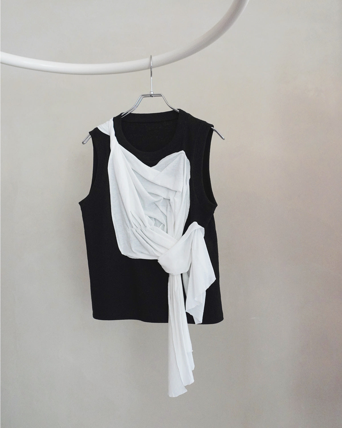 Drape cut pullover