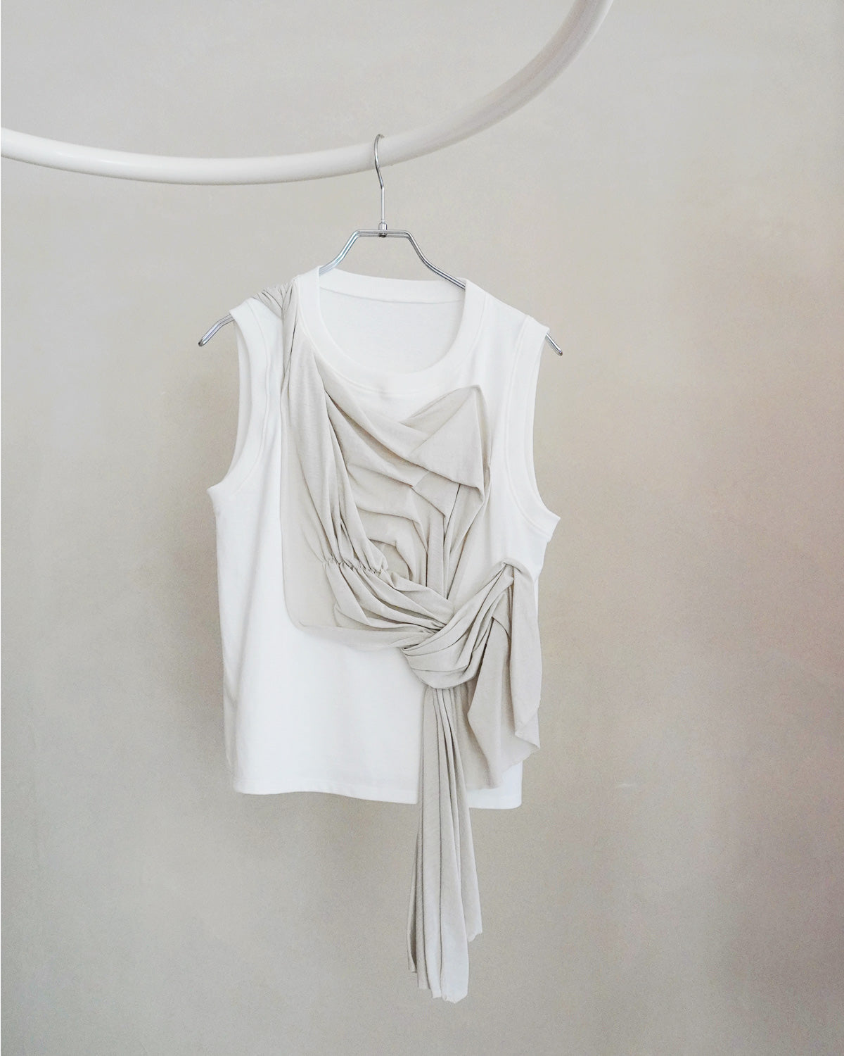 Drape cut pullover