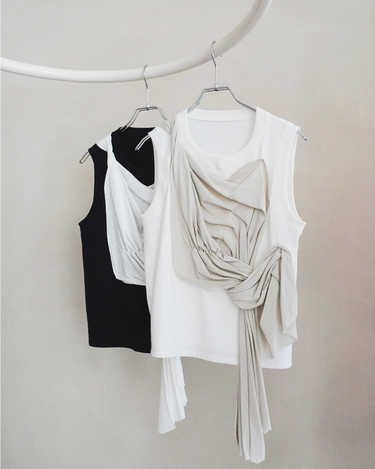 Drape cut pullover