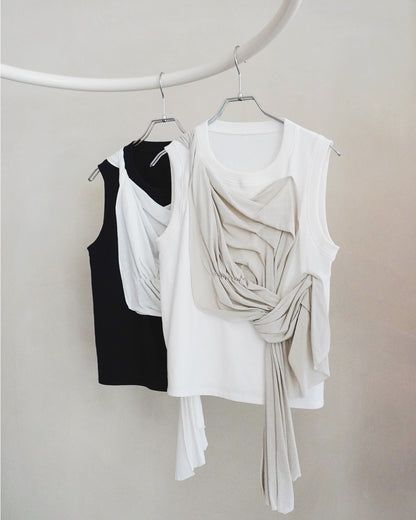 Drape cut pullover