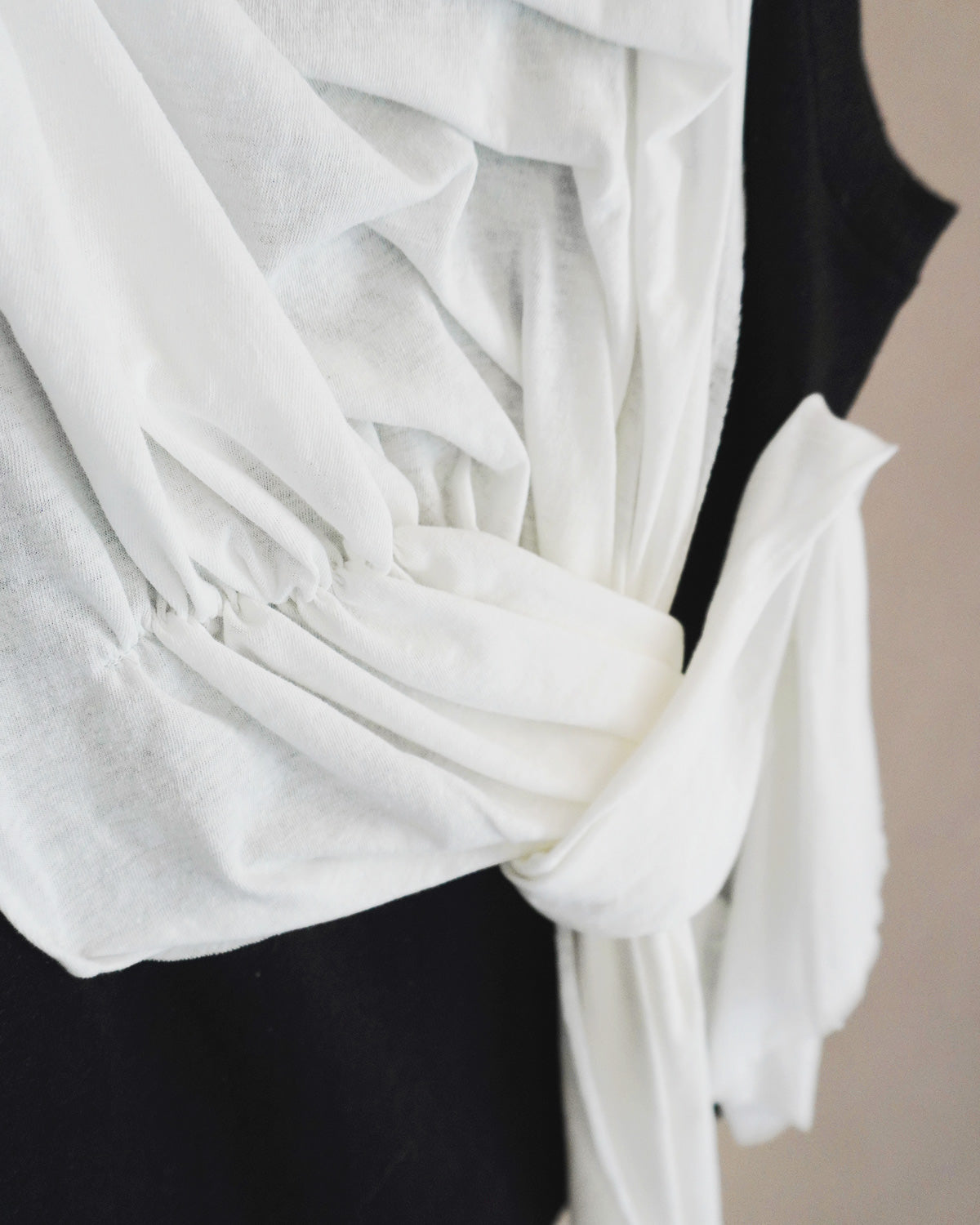 Drape cut pullover