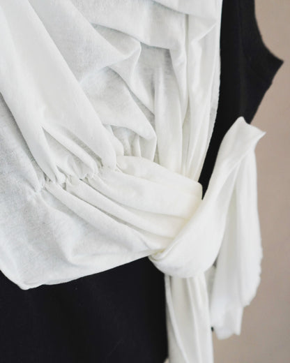 Drape cut pullover