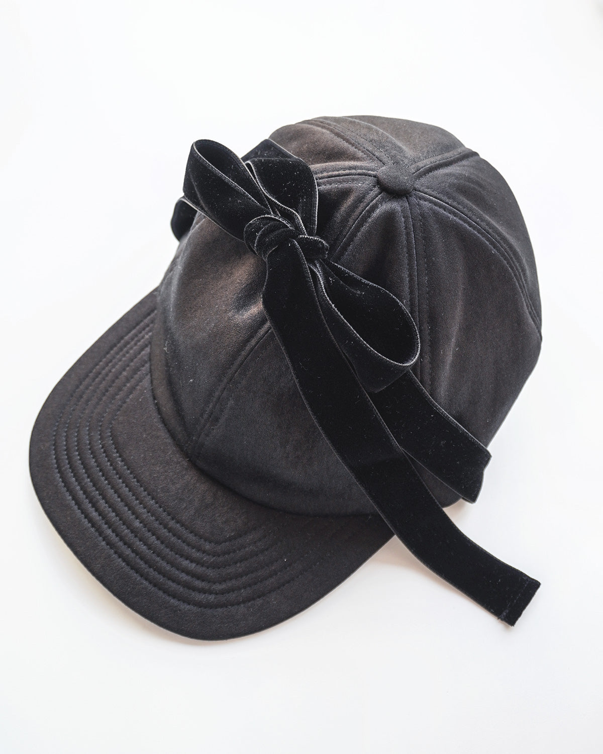 puff ribbon cap