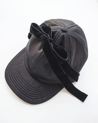 puff ribbon cap