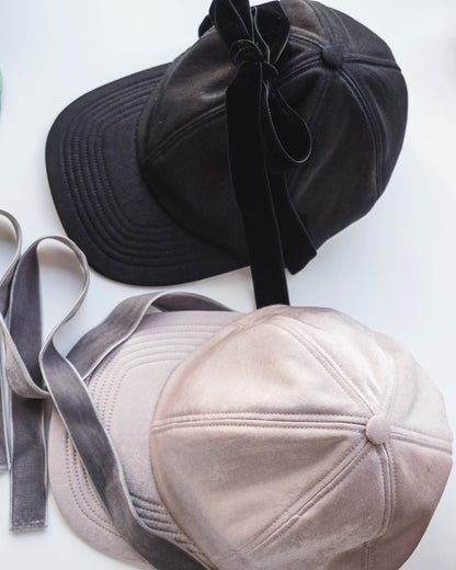 puff ribbon cap