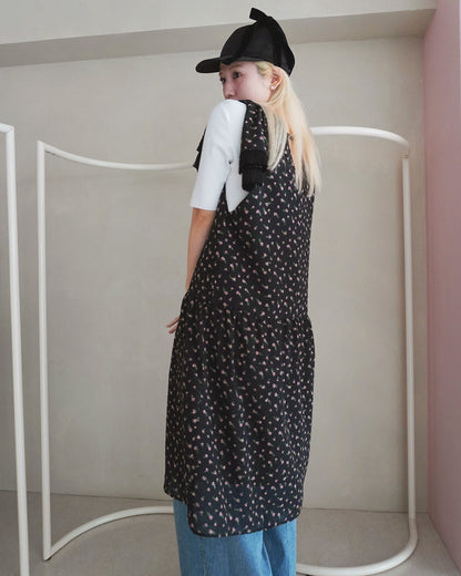 flower jaquard  dress