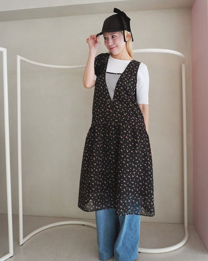 flower jaquard  dress