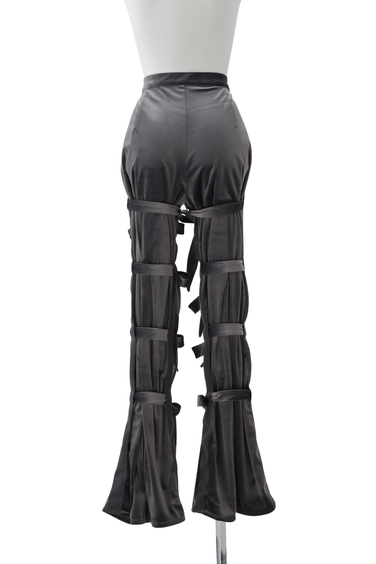Slit ribbon pants