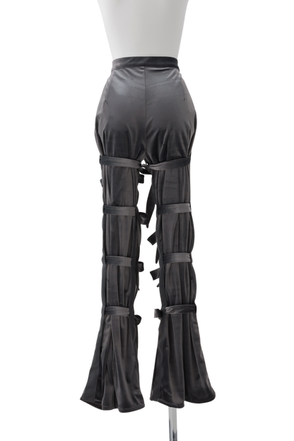 Slit ribbon pants