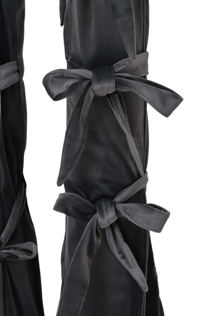 Slit ribbon pants