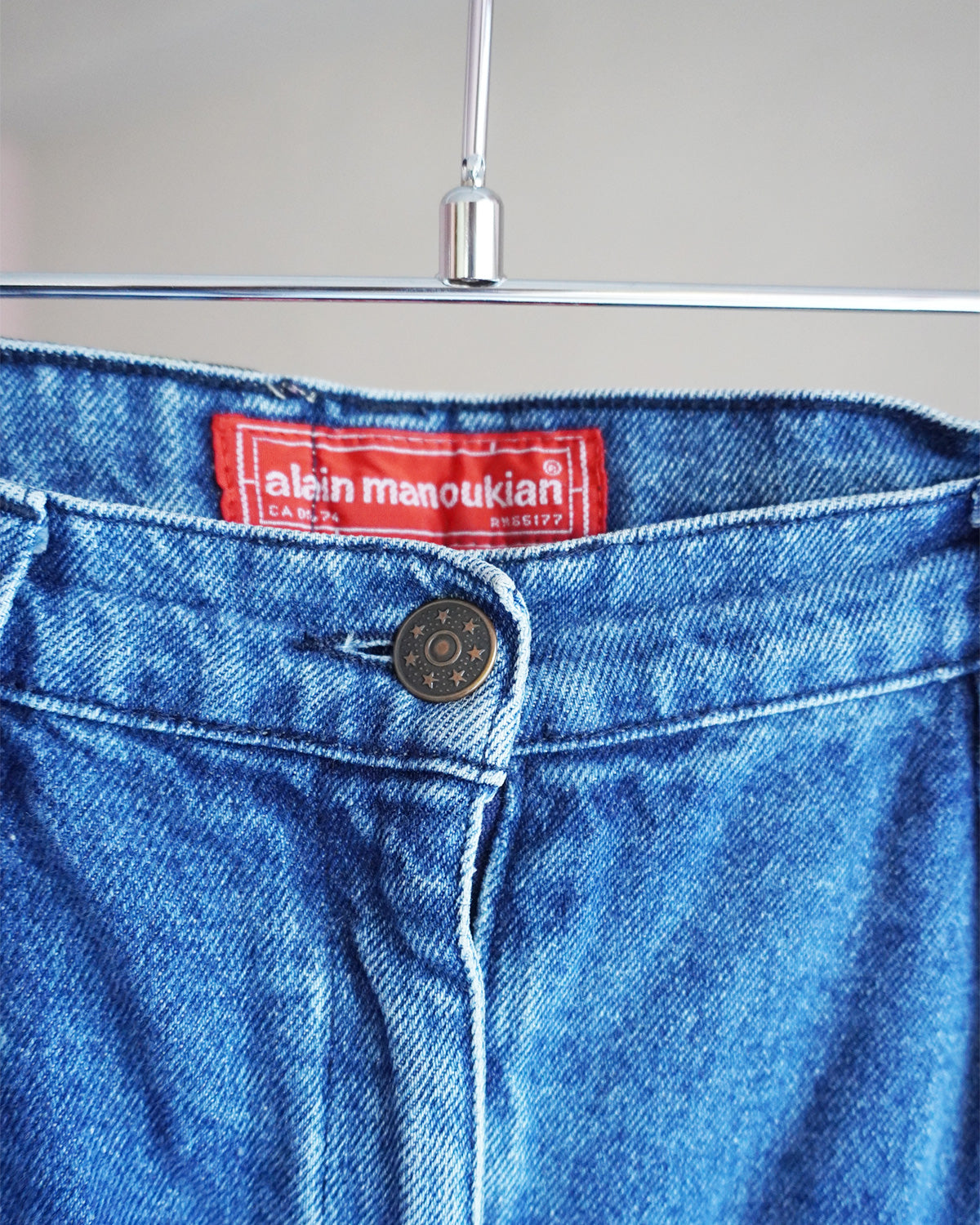 サイドゴムジーンズ