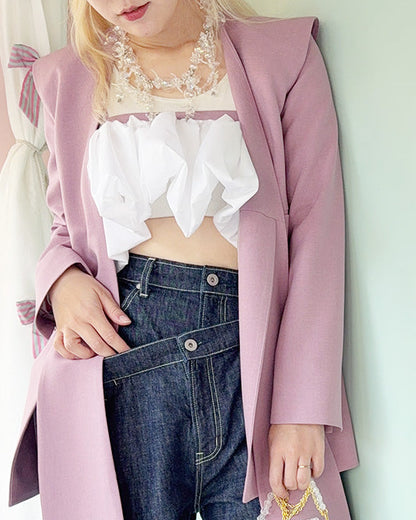 frill bustier skirt