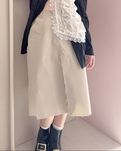 Nee flare skirt Beige