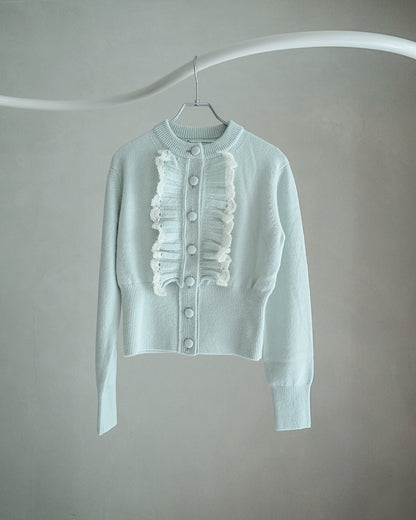 Ruffle Knit Cardigan