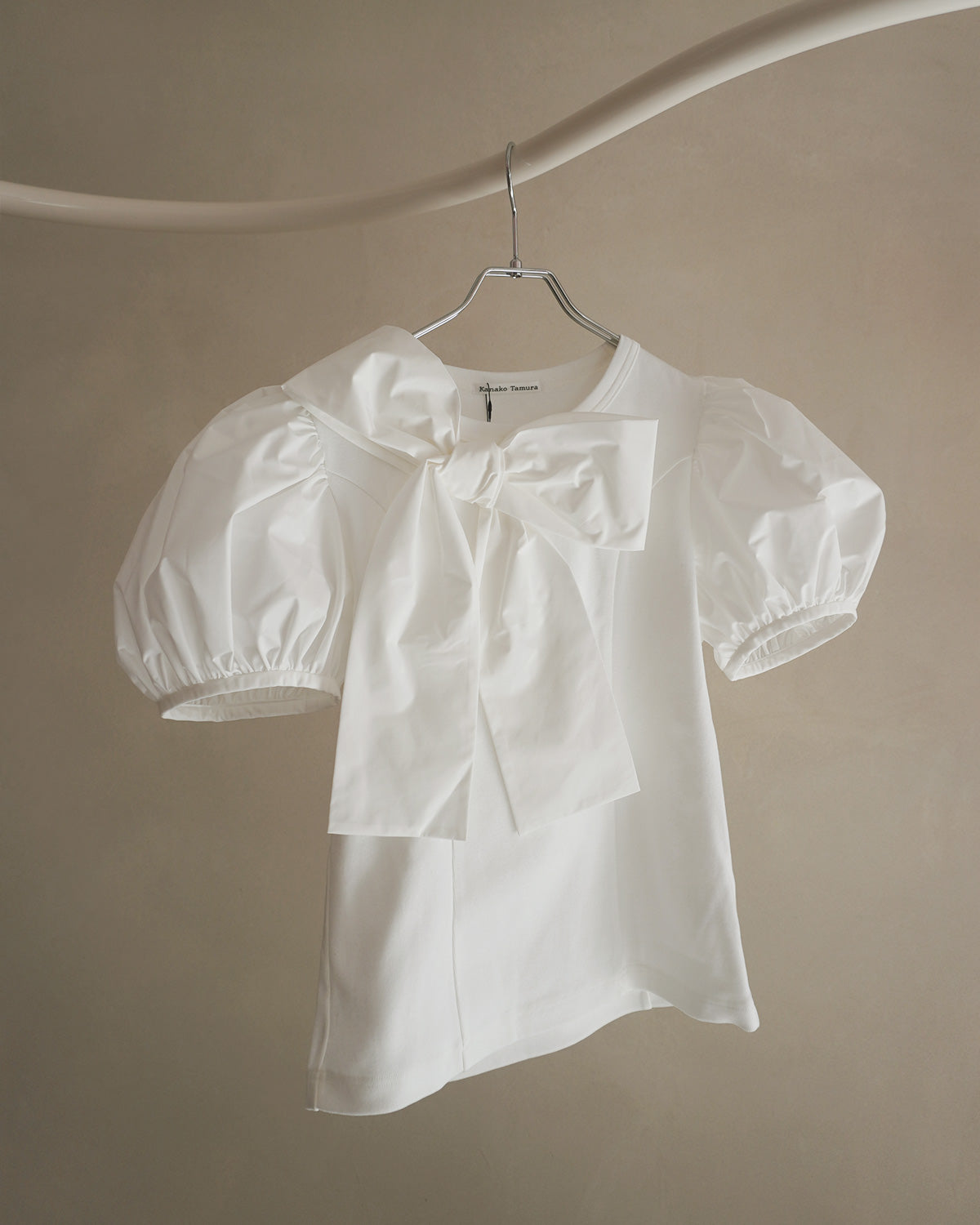 ribbon puff sleeve tshirts