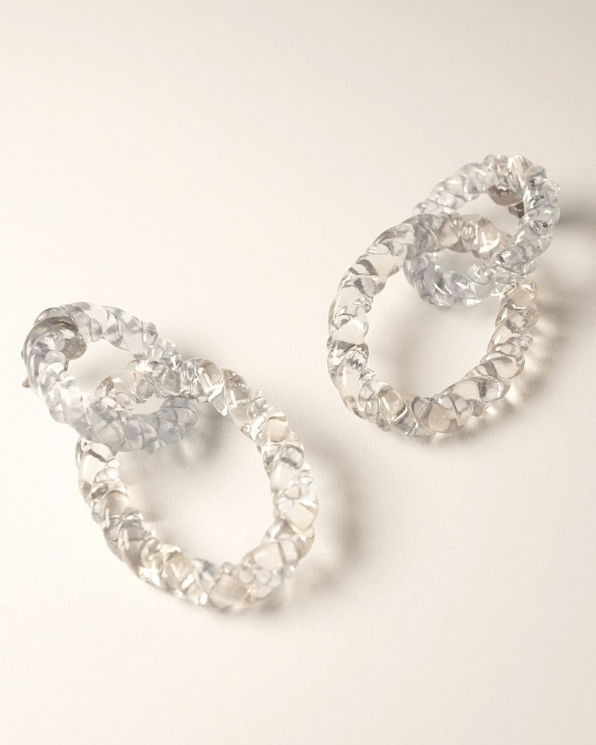 ROPE pierces ELLIPSE silver gold mix