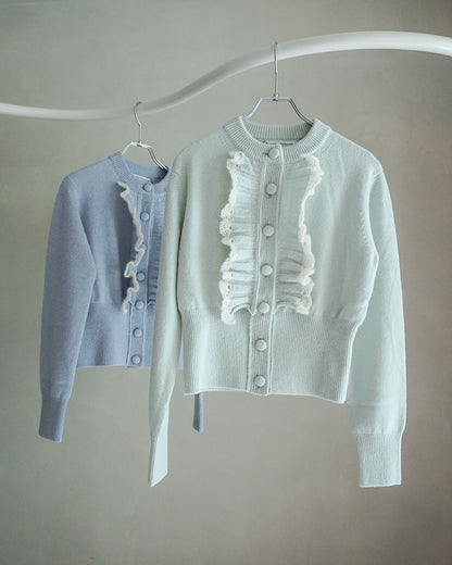 Ruffle Knit Cardigan