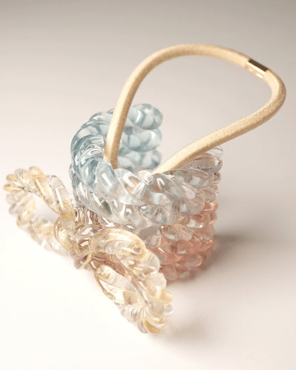 RIBBON ROPE HAIR CUFF chronic orange