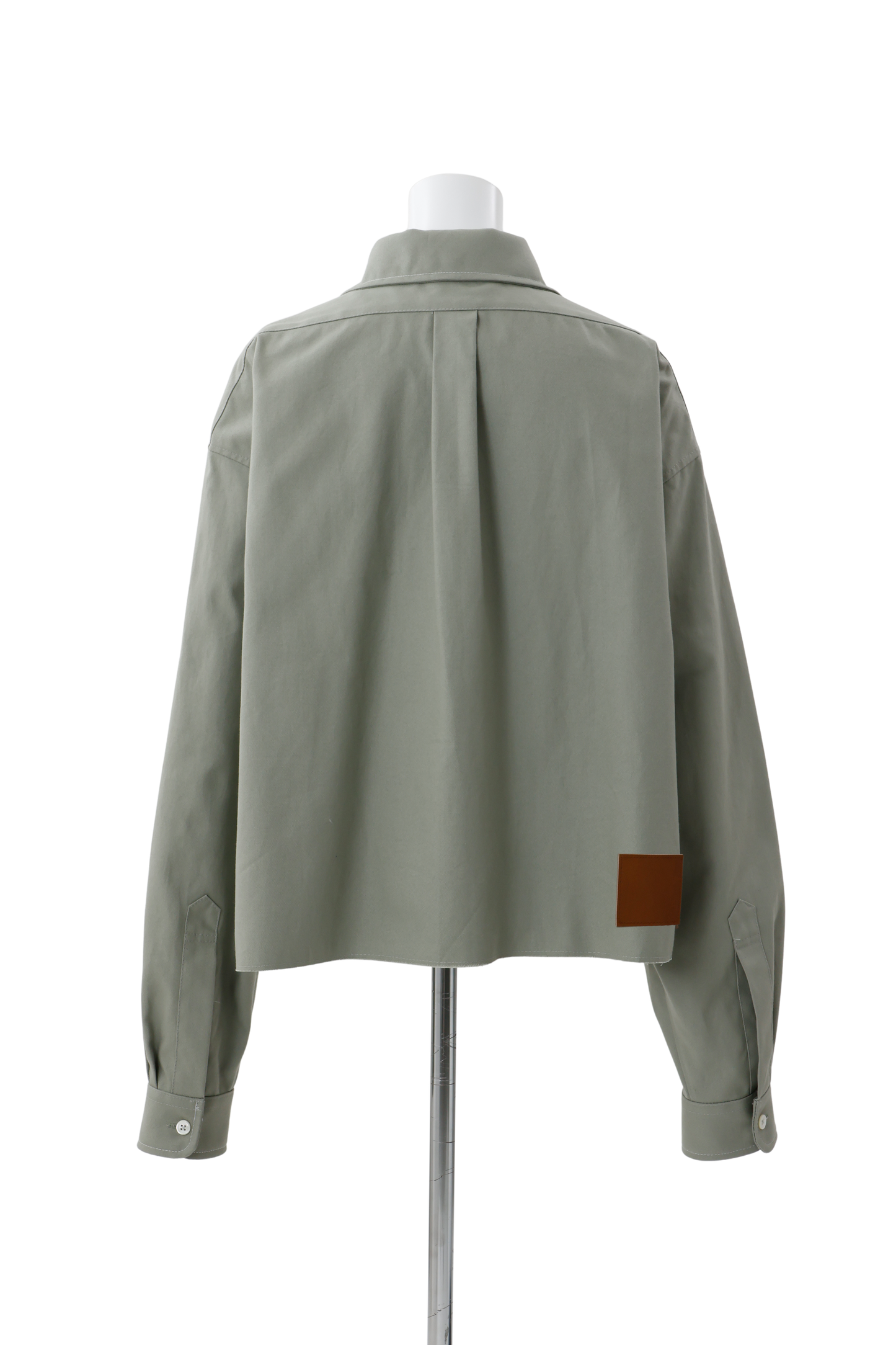 Zip shirt jacket Green