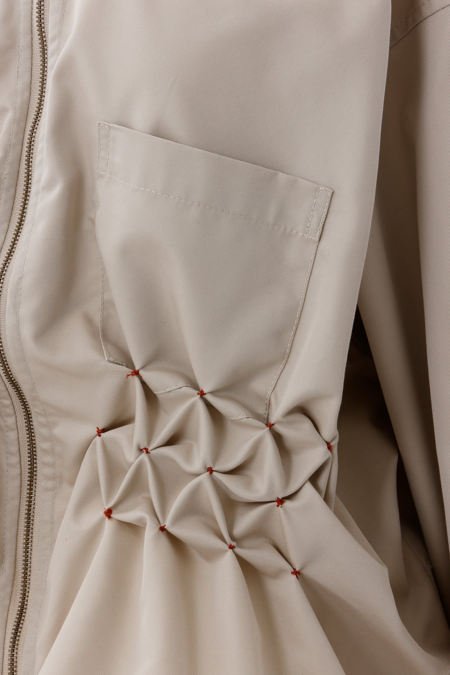 Zip shirt jacket Beige