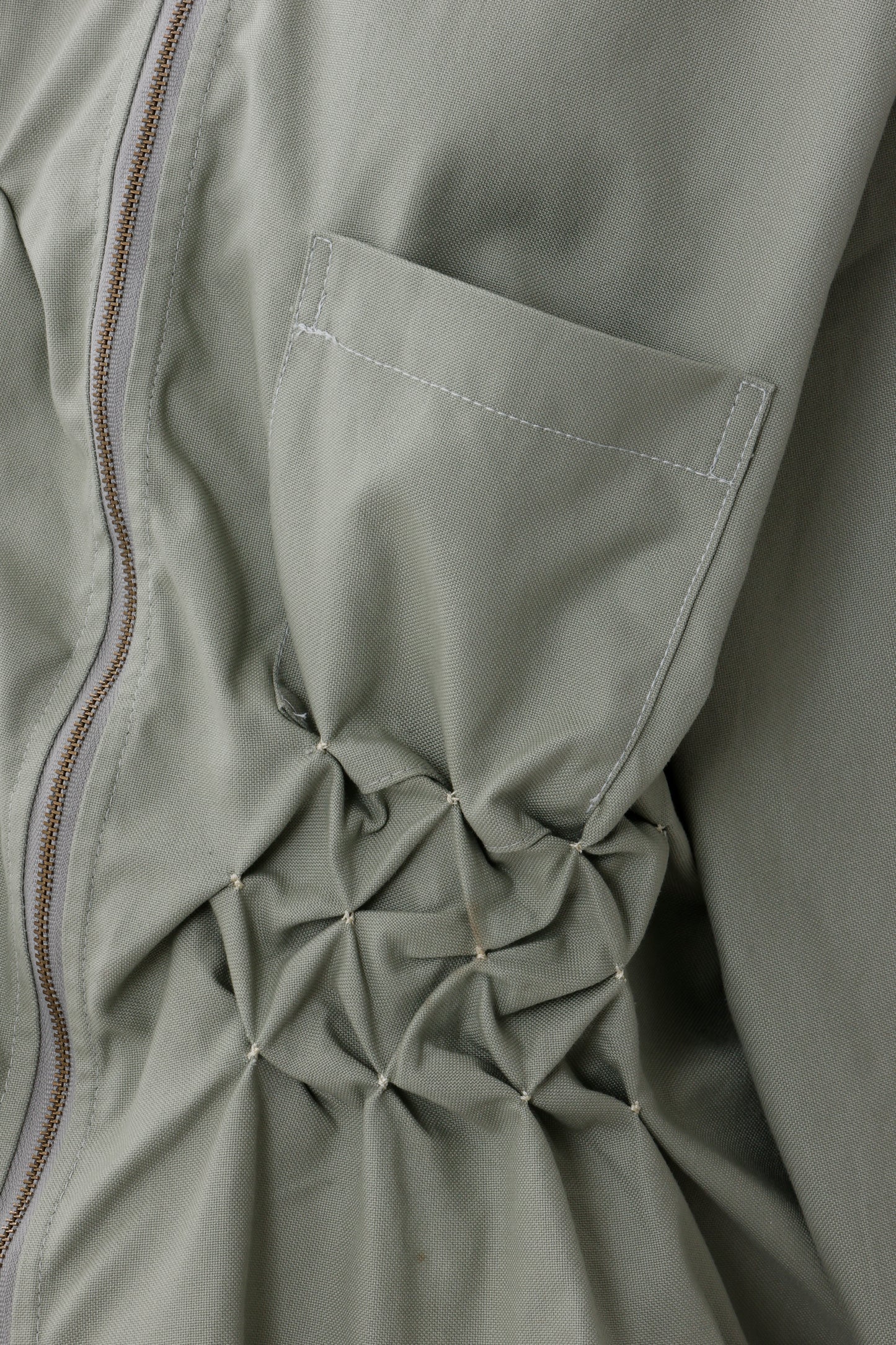 Zip shirt jacket Green