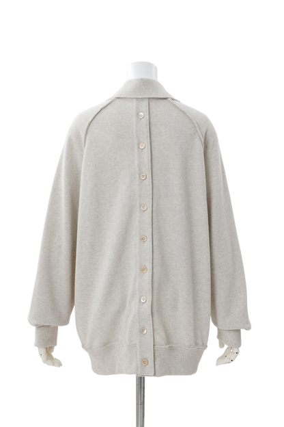 Raw edge loose polo Beige