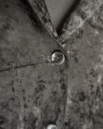 ベロア開襟シャツ