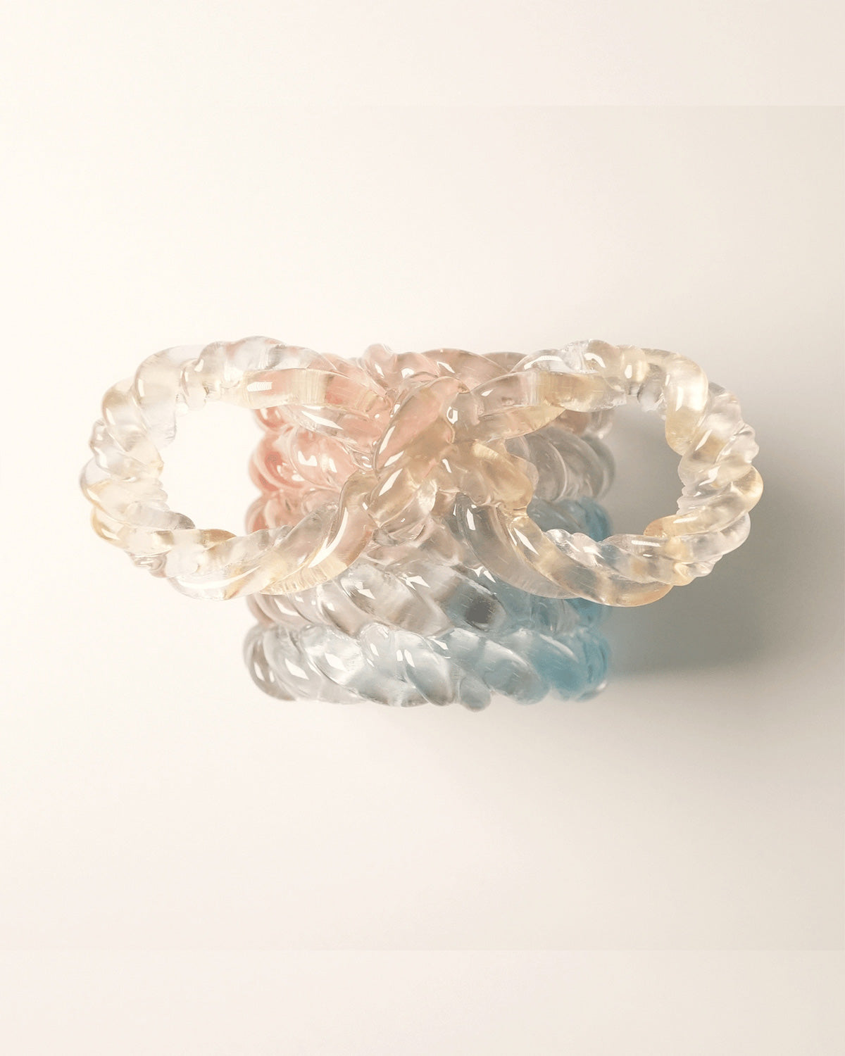 RIBBON ROPE HAIR CUFF chronic orange