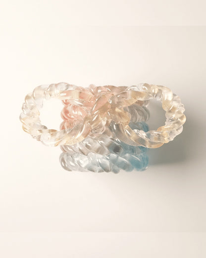 RIBBON ROPE HAIR CUFF chronic orange