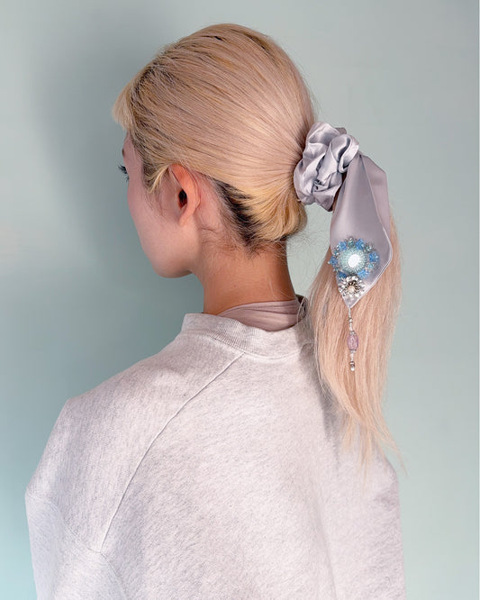 Bijoux Silk Ribbon ChouChou【light blue】