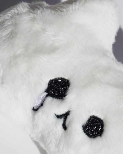 涙を流すねこのてづくりぬいぐるみキーチェーン