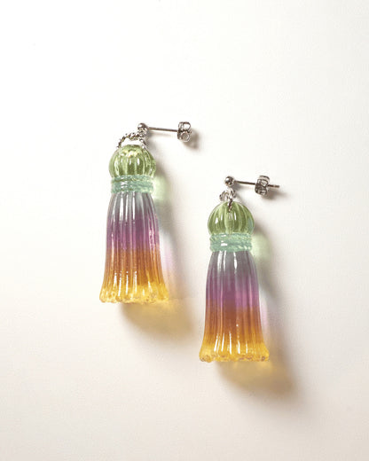 TASSEL EARRINGS - S - イヤリング rainbow