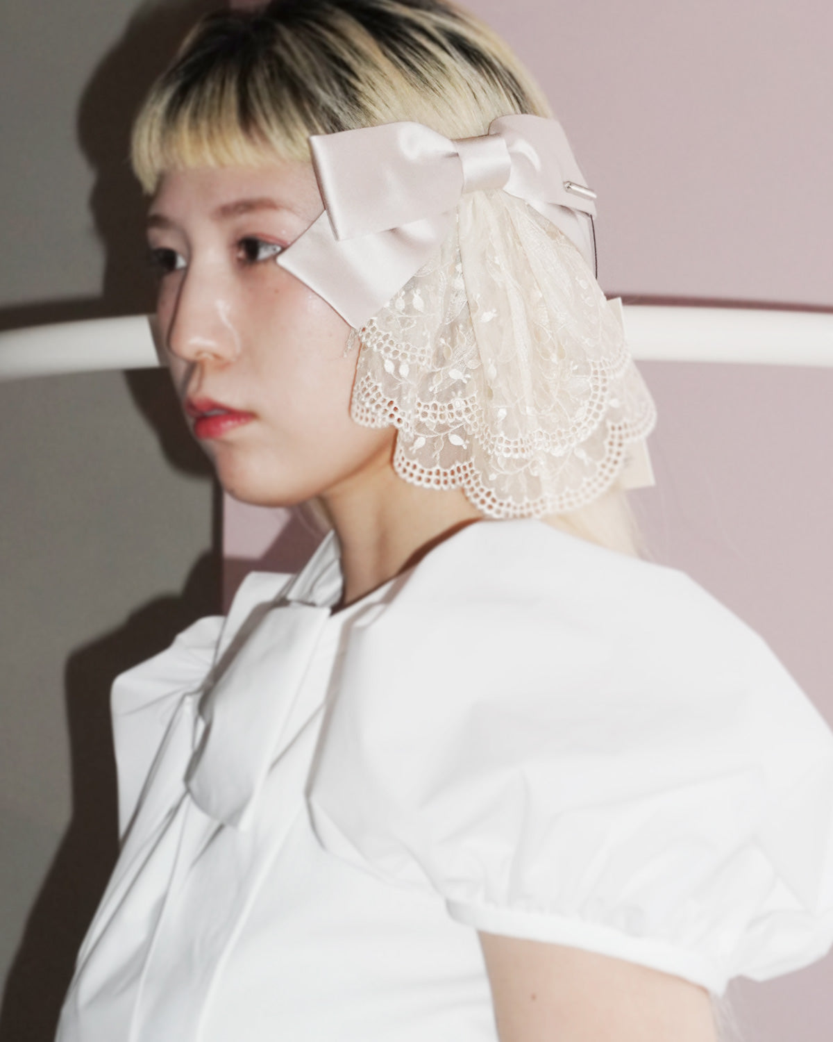 lily of the valley lace barette