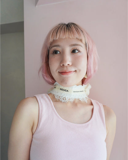 rosy head-dress
