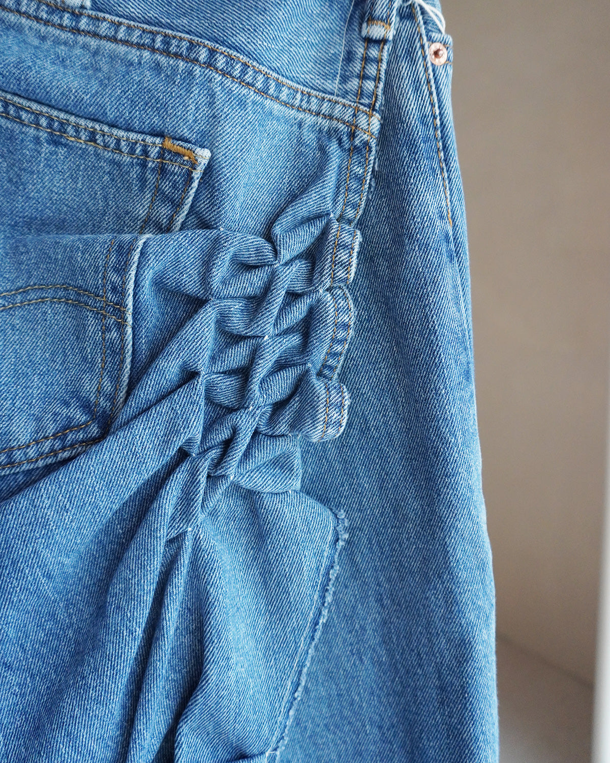 Remake denim skirt【M】