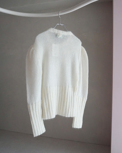 Hand Knit Rose Canvas Sweater